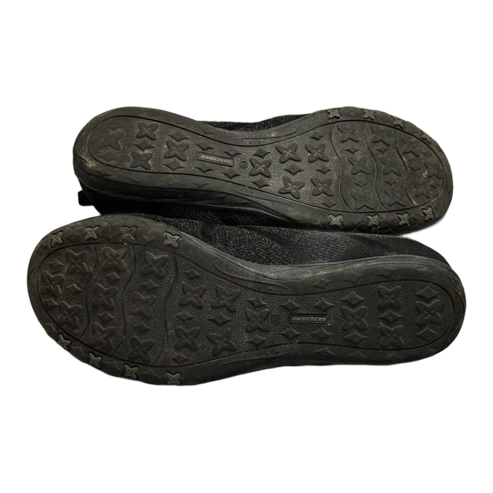 Skechers women's slip on sneakers size 11 black knit comfort - Picture 7 of 9
